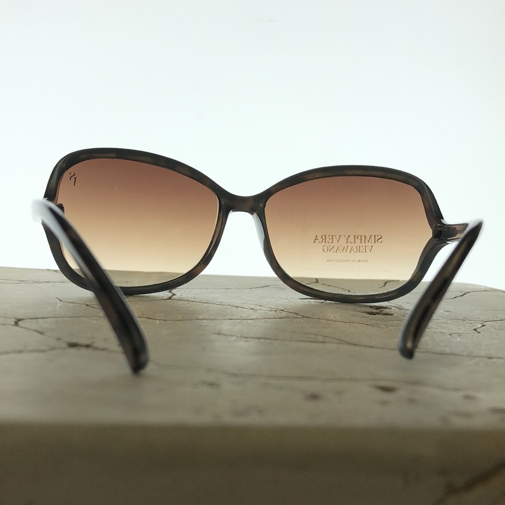 Vera Wang Dark Tortoise Shell Round Lens Unique T… - image 4